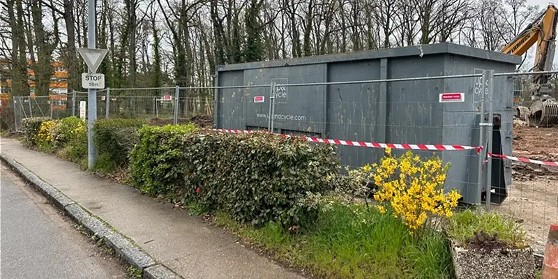 Benne pour la collecte de déchet de chantier